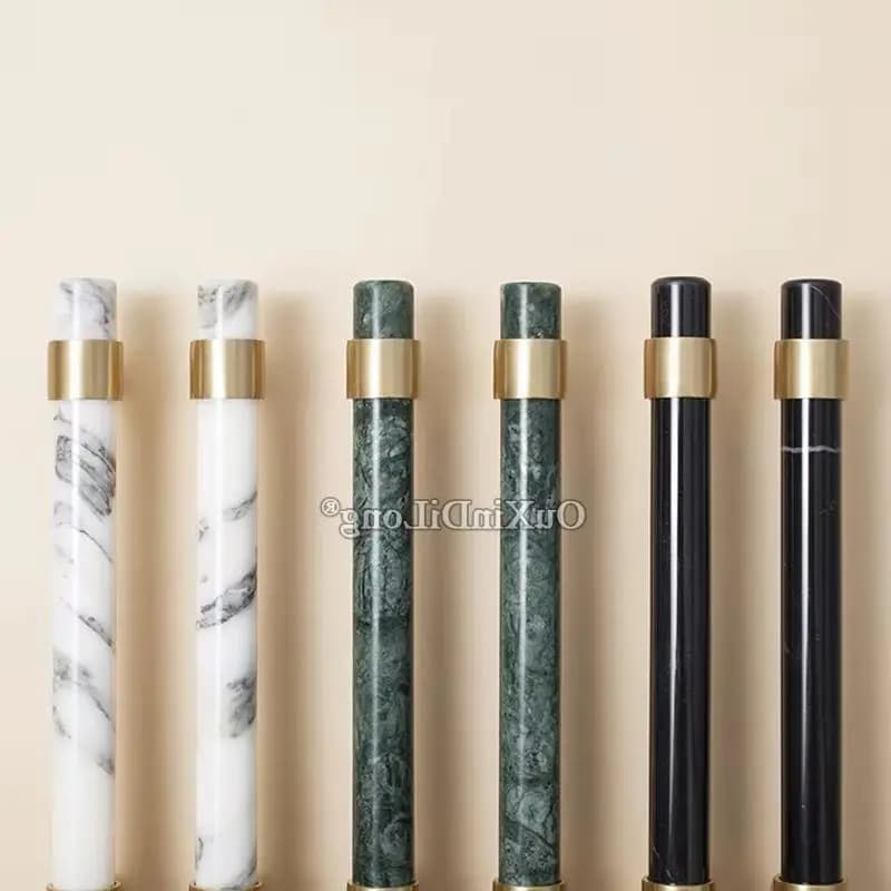 Nuovo 4 pezzi in ottone europeo + marmo naturale maniglie per mobili maniglie per cassetti armadio guardaroba cucina mobile TV tira maniglie e pomelli