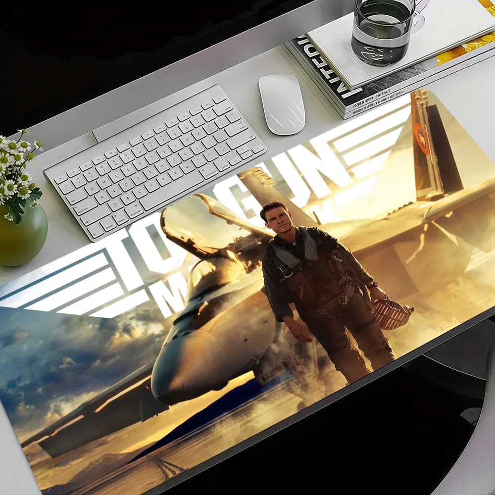 Movie T-Top Gun M-Maverick Tappetino per mouse in gomma Desktop addensato Tappetino per mouse grande Tappetini per scrivania da gioco antiscivolo per ufficio XXL