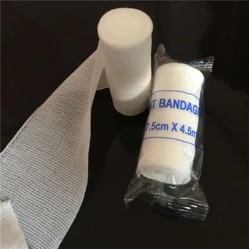 Benda elastica, delicata sulla pelle, traspirante, kit di pronto soccorso, medicazione per ferite in garza, assistenza di emergenza infermieristica medica, cotone PBT