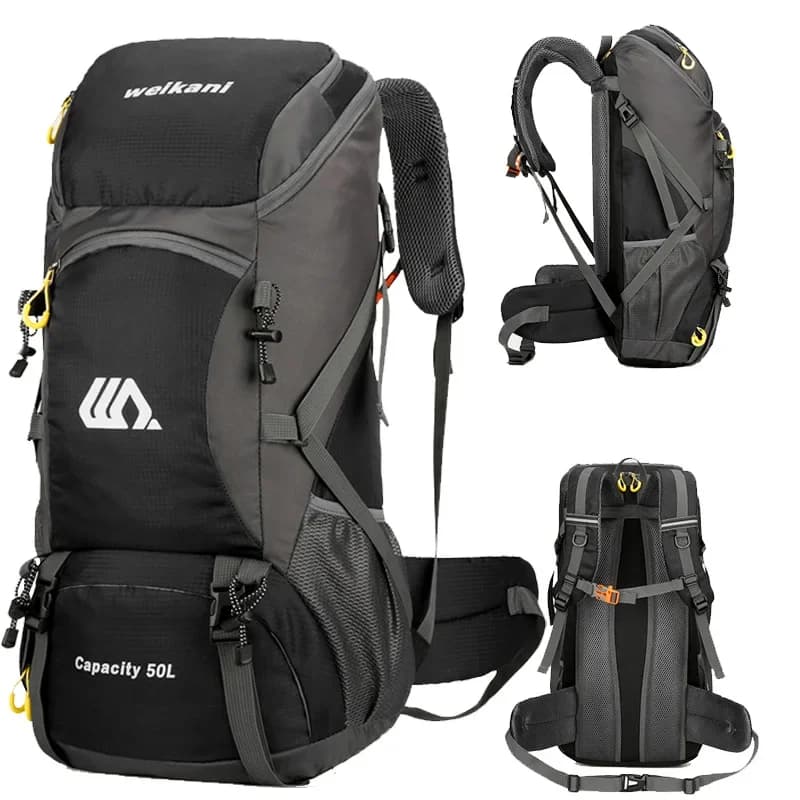 50 Liters Camping Travel Backpack Large Men's Trekking Bag Tourist Backpack Outdoor Sports Climbing Bag Waterproof