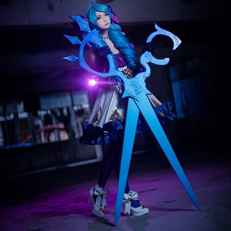 Gioco LOL Gwen Cosplay Forbici Prop Cesoie Armi per Halloween Natale Fancy Party Anime Esposizione Puntelli Accessori