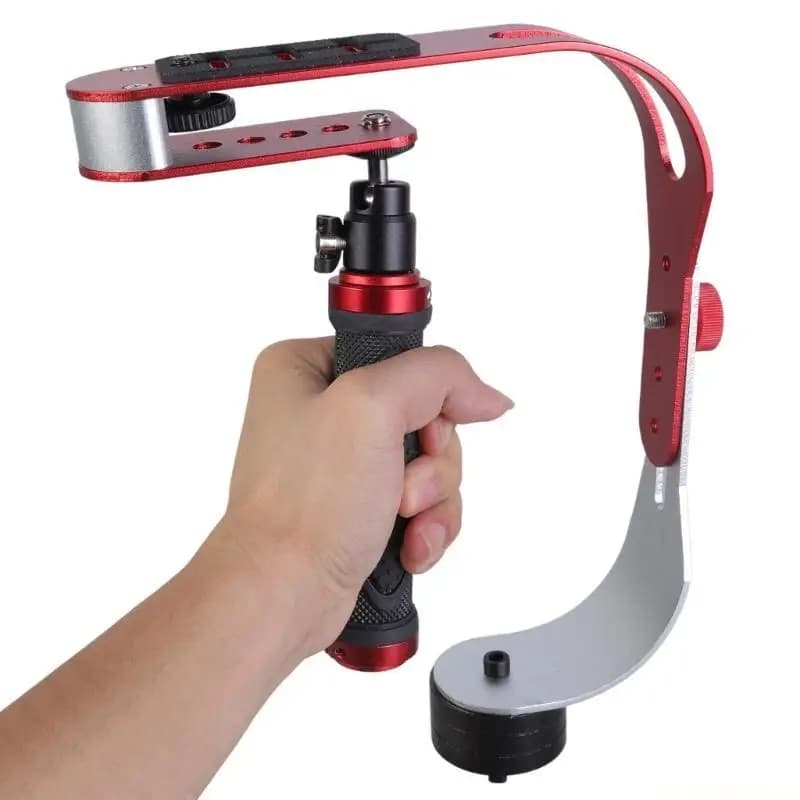 Supporto portatile E56B Video Steadicam professionale stabile per fotocamera DSLR per smartphone