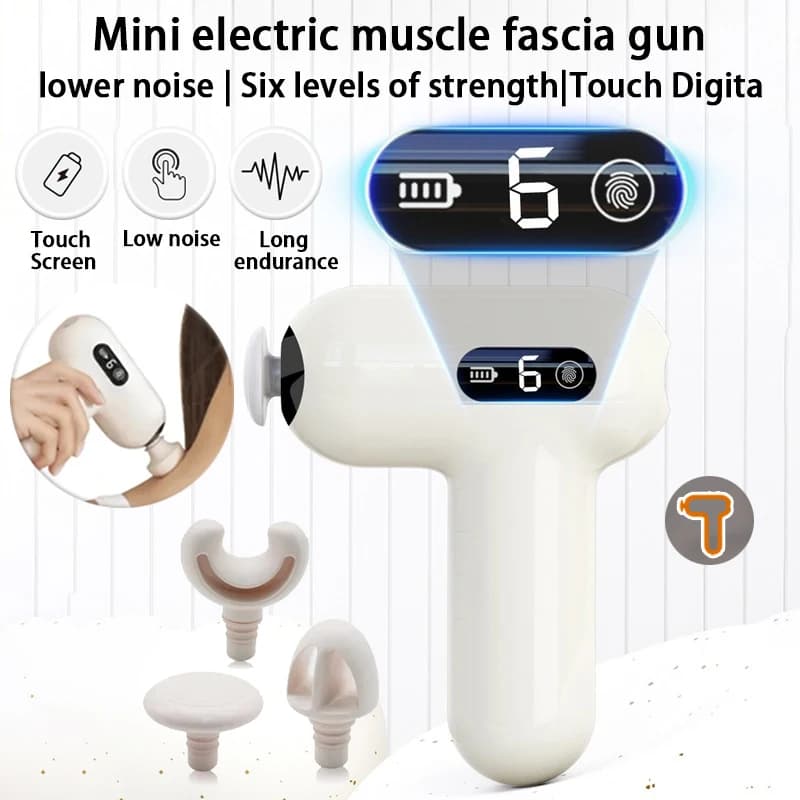 Pistola per fascia muscolare multifunzionale massaggiatore fitness portatile elettrico mini pistola per fascia per massaggio professionale per il rilassamento muscolare