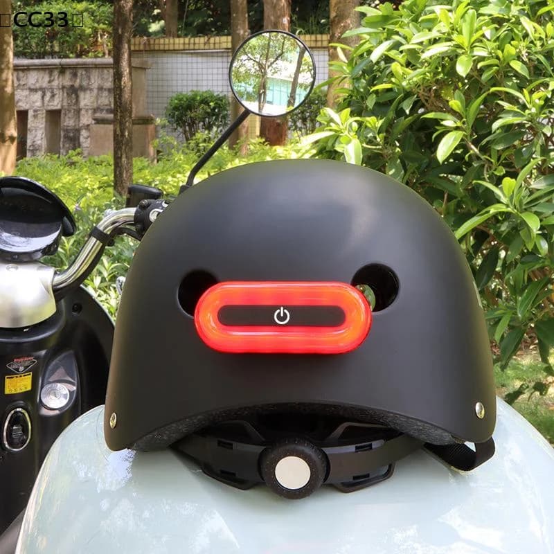 Luce USB per Casco Moto con 16 LED, Luce LED Ricaricabile per Casco Bicicletta, Luce Posteriore di Sicurezza per Bici e Moto〔CC33〕