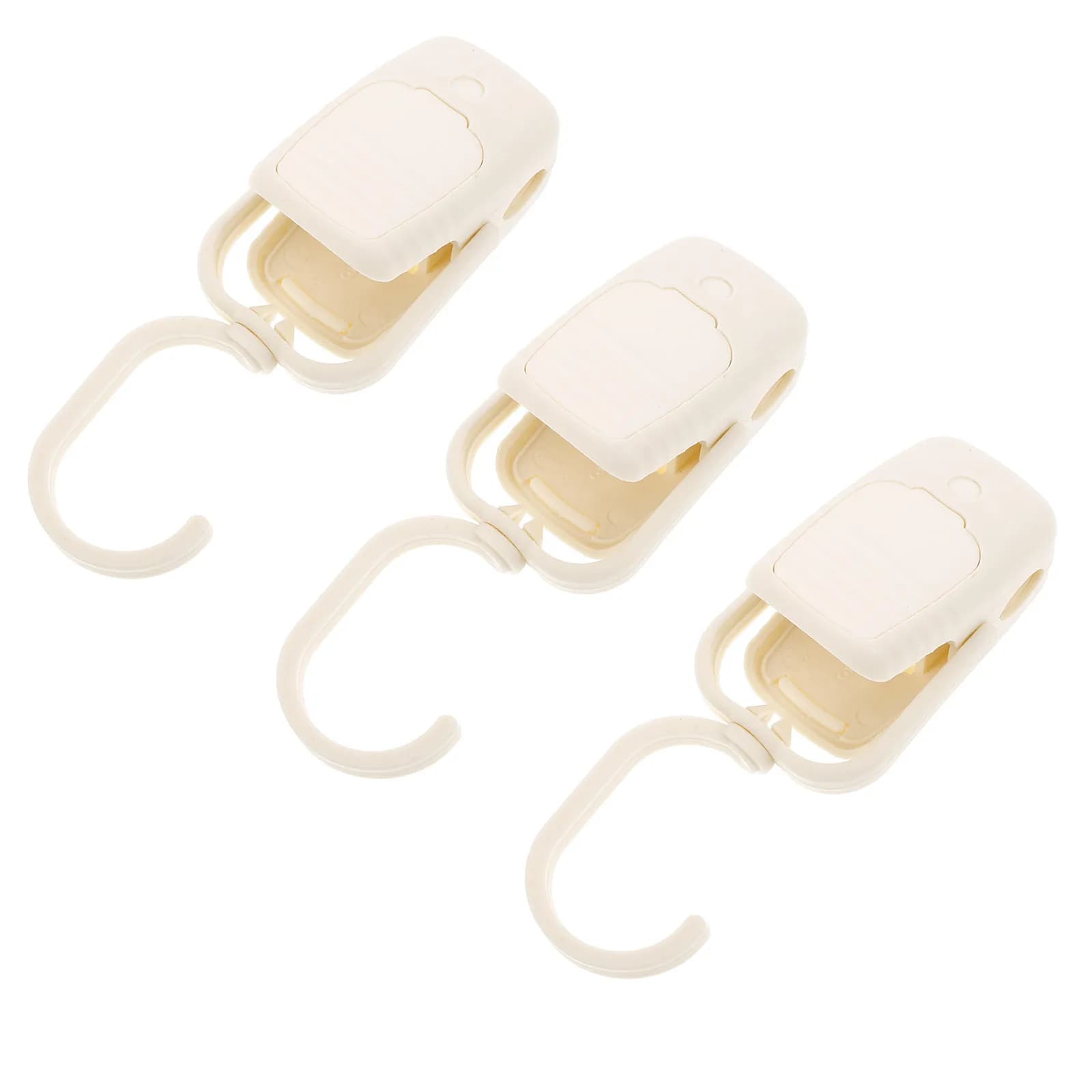 3Pcs Windproof Laundry Clips Heavy Duty Plastic Clothes Pins for Quilt Drying Socks Towels Hangers Closet Organizer