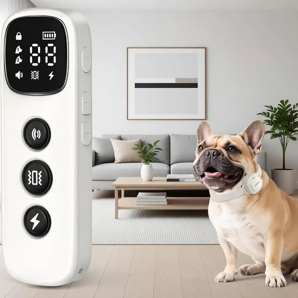 Collare per Addestramento Cani con Telecomando, Impermeabile IPX8, E-Collar Ricaricabile per Cani Piccoli e Mini, Funzioni: (1-9), Vibrazione (1-3), Sa