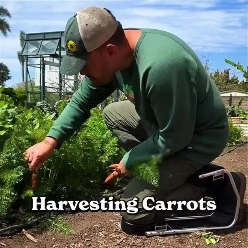 Robusto protezione per il sedile del ginocchio Supporto per caviglia indossabile Lavoro agricolo Sgabello da giardino Sedia Sedile per ginocchio da giardino regolabile per risparmiare manodopera