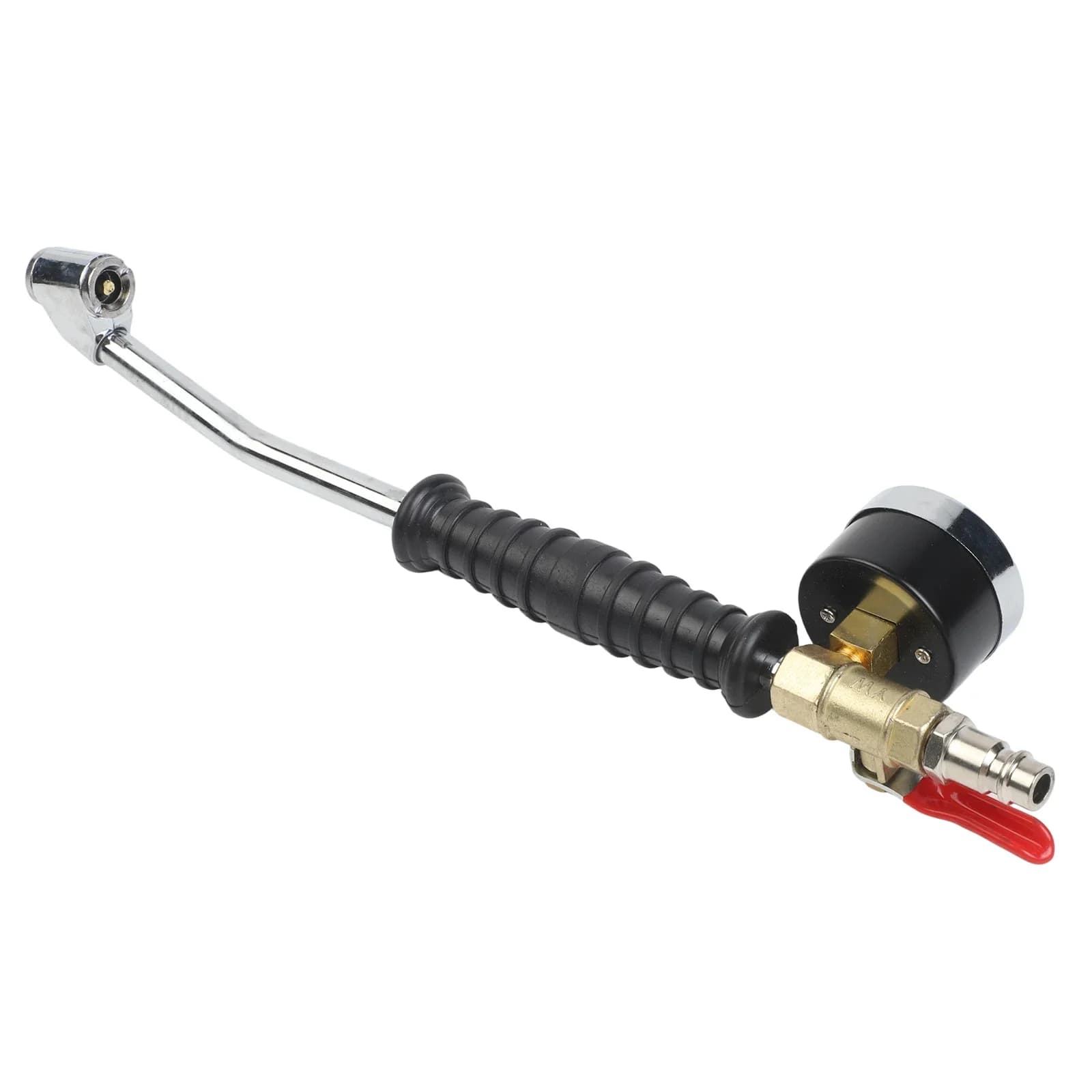 Manometro Gonfiatore Pneumatici 220 PSI per Uso Regolare, Durevole, con Regolazione del Flusso d'Aria, Gonfiatore Pressione Pneumatici (Appross.) 9,05 Pollici 230mm