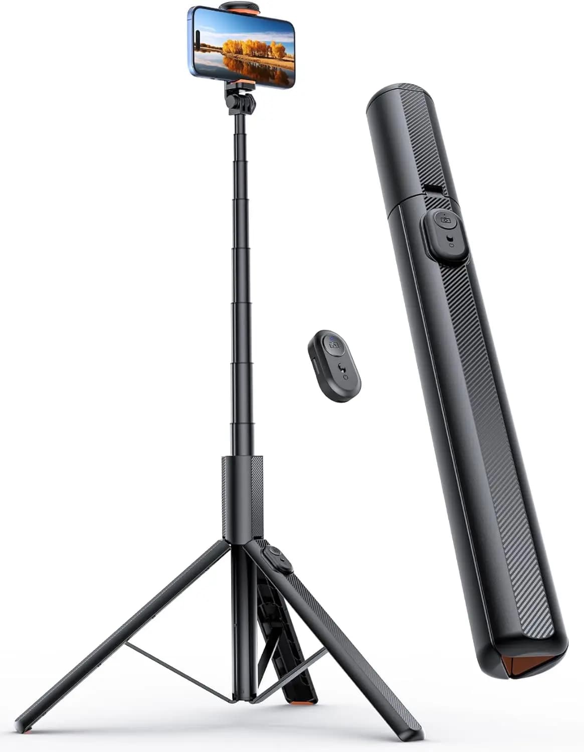 Treppiede Estensibile per Telefono da 71 Pollici con Telecomando, Compatibile con iPhone e Fotocamere Android, Supporto per Selfie Stick