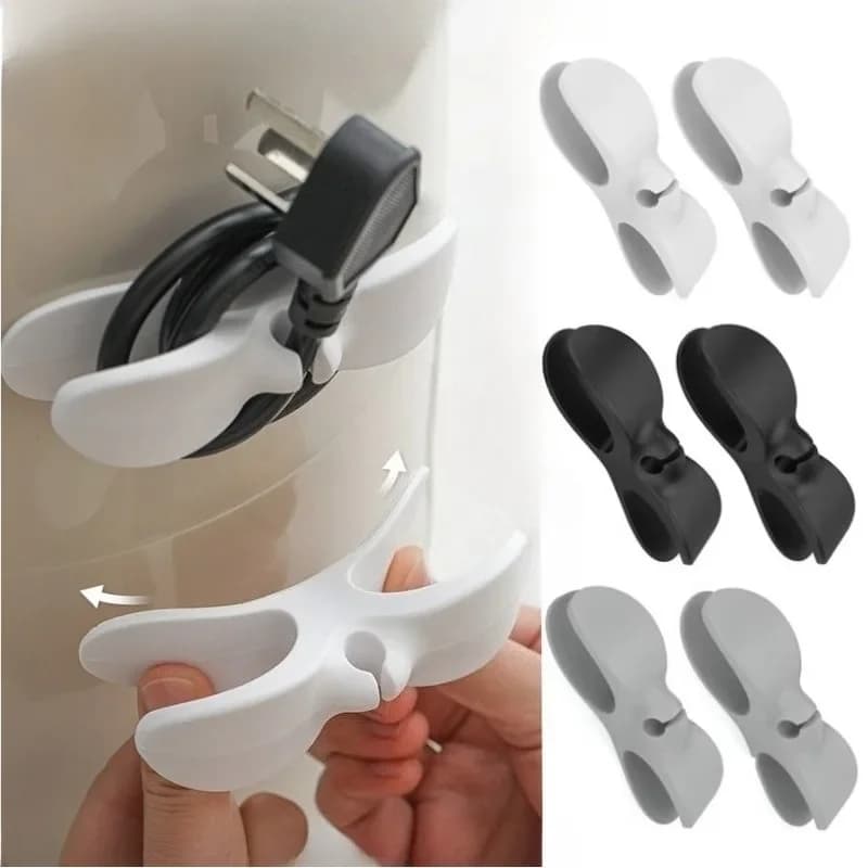 Set di avvolgicavi da cucina da 4/8 pezzi – Organizzatore per cavi elettrici e spine senza tracce per uso domestico, strumento per la gestione e l'organizzazione dei cavi