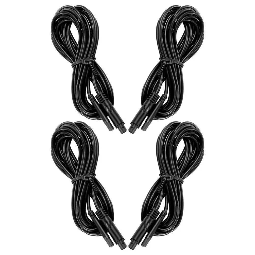 4Pcs 4-Pin Av Extension Cable for Car Backup Camera Rearview System Dash Cam Reverse Recorder Aviation Interface Vehicle Audio