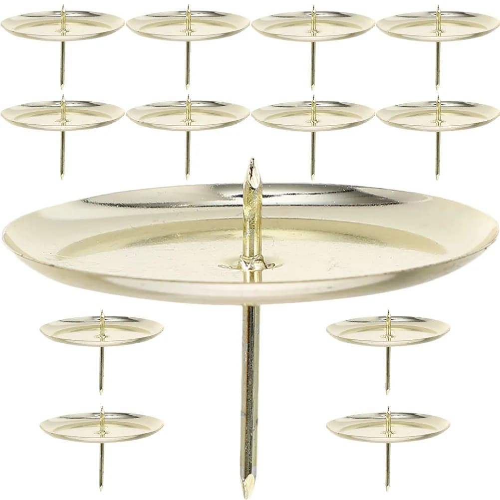 20 Pezzi Portacandele in Ferro, Piccoli Candelabri in Metallo per Centrotavola, Decorazione Casa, Ornamento da Scrivania
