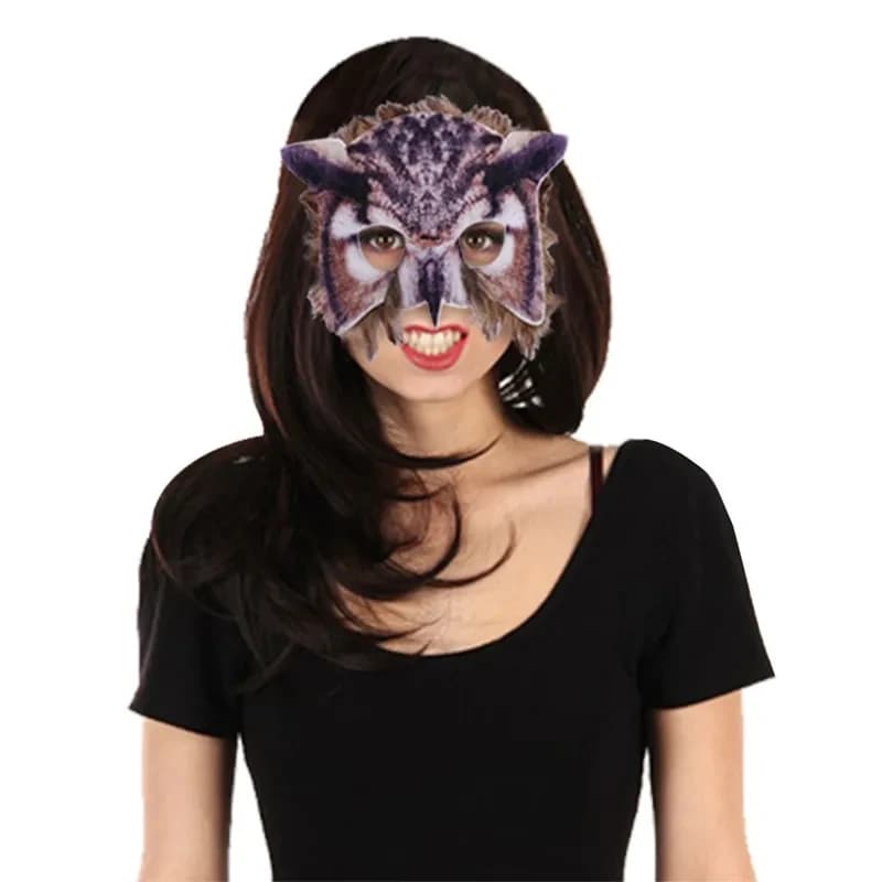 ♥ Nuova Maschera di Halloween 2026, Costume da Coniglio Pasquale, Maschera Animale in Pelliccia Sintetica, Volpe, Lupo, Maschera per Feste in Maschera, Maschera Integrale Professionale ★ ★ ★