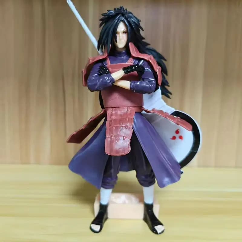 Statuetta Action Figure Anime Uchiha Madara Hashirama da 20cm, Modellino da Collezione, Giocattolo Decorativo da Scrivania per Ragazzi