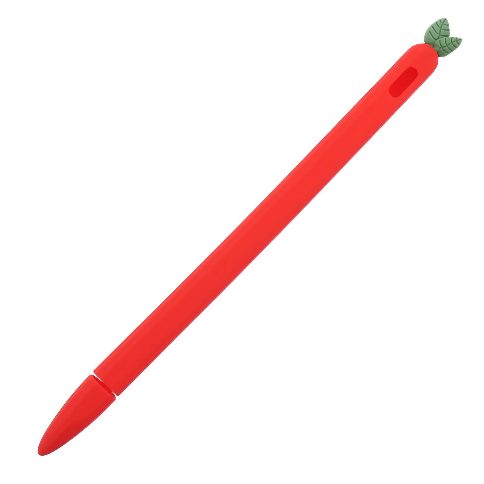 Custodia Protettiva in Silicone a Forma di Carota per Stylus Pen, Compatibile con Pencil 2, Antiscivolo, Morbida, Protezione per Penna