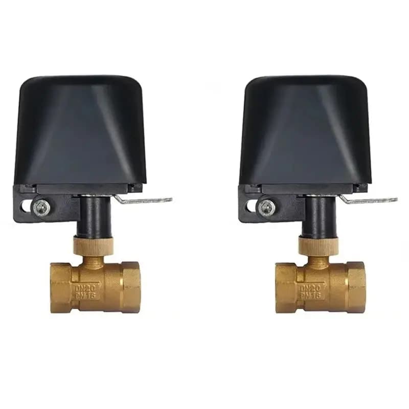 AB11-2X Valvola Intelligente Tuya WiFi Zigbee per Acqua e Gas DN15 con Controllo Wireless e Timer, Compatibile con Alexa e Google, Spina USA