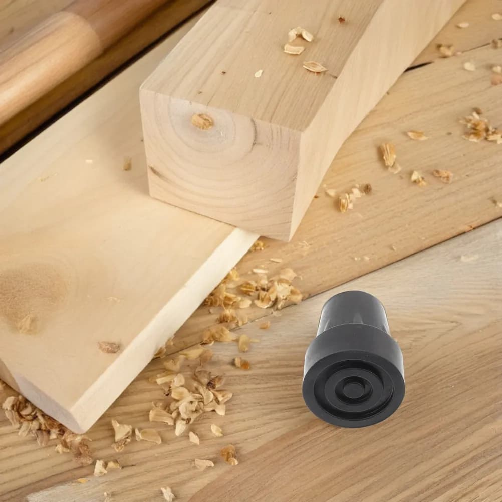 4 Pezzi Puntali in Gomma Nera da 19 mm Antiscivolo Resistenti all'Usura per Bastoni da Passeggio in Metallo o Legno, Copripunta per Bastoni da Trekking