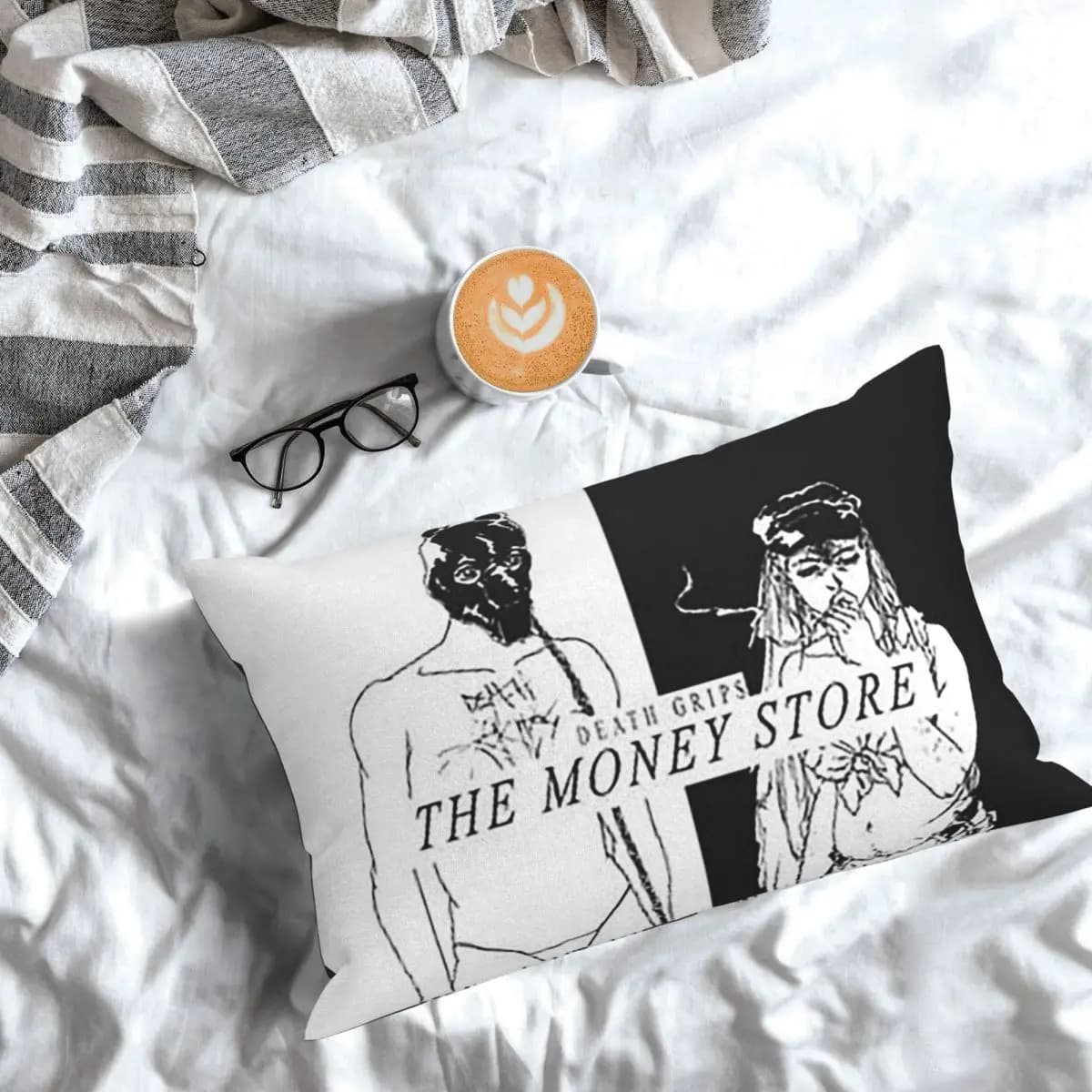 Death Grips - The Money Store Federa rettangolare per cuscino, decorazione per camera da letto, letto, casa, cuscino confortevole