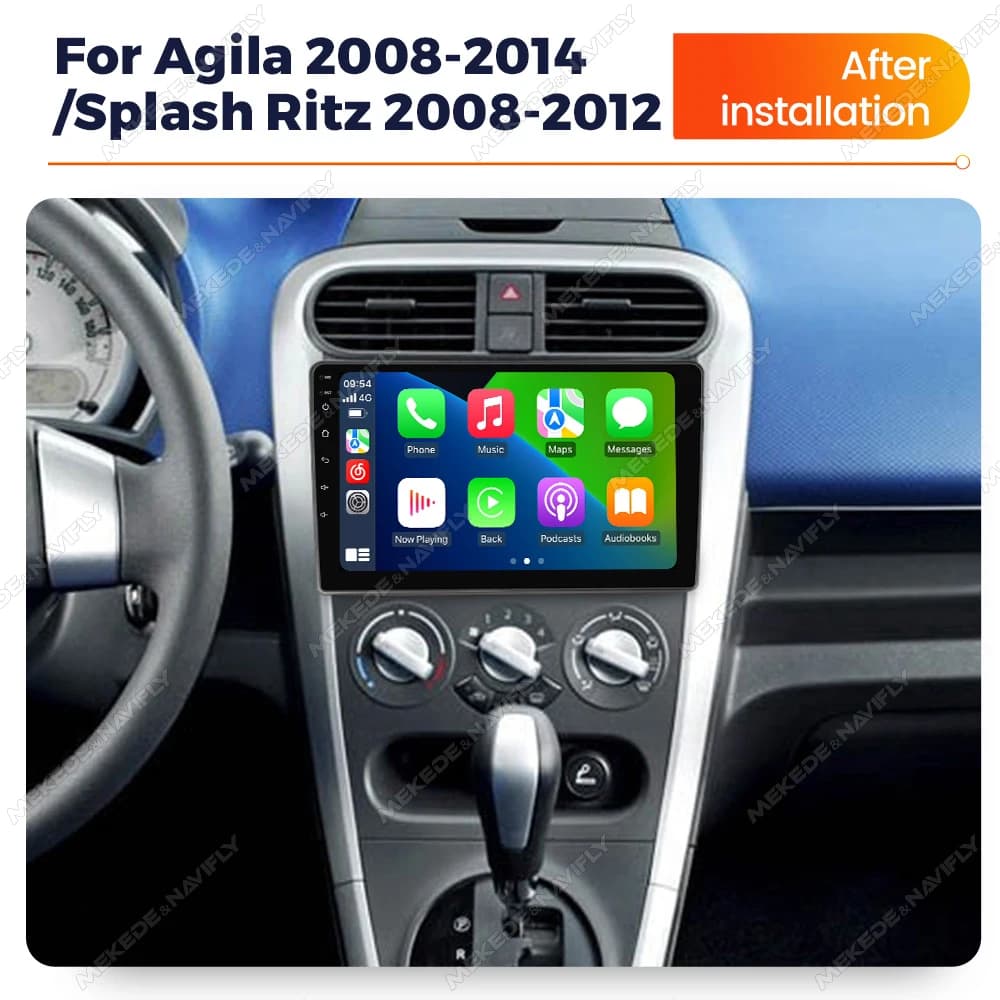 MEKEDE 2 Din Carplay For SUZUKI Splash Ritz OPEL Agila 2008-2014 Car Radio Multimedia GPS Autoradio Intelligent Car Audio System
