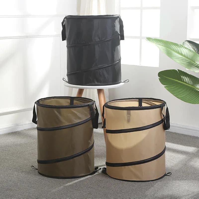 Nuovo cestino della spazzatura pieghevole per esterni campeggio giardino portatile foglie cadute fiori erbacce rifiuti tessuto Oxford bidone della spazzatura borse per erbacce