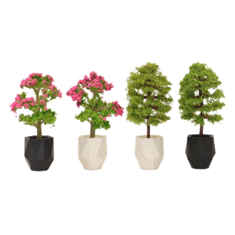 2025 1Pc 1/12 Dollhouse Miniature Potted Green Plants Toy For Children Dollhouse Decoration Accessories Kids Pretend Play Toy