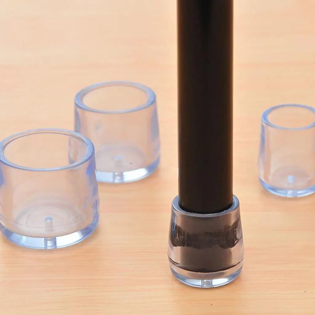 Coprigambe per sedie in PVC Coprigambe per mobili da tavolo Coprigambe antiscivolo Cuscinetti protettivi per pavimenti per sedie domestiche e da ufficio