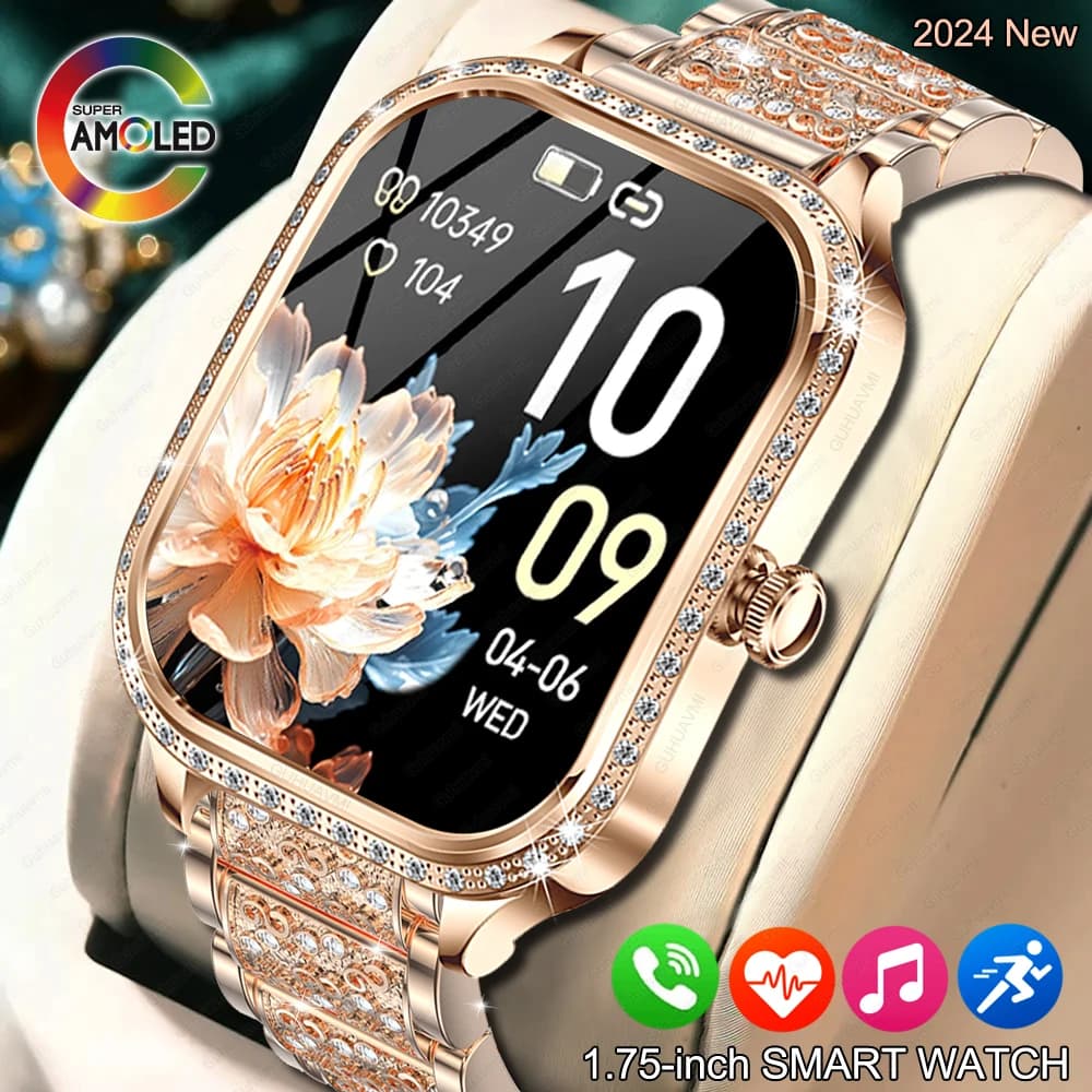 New Lady SmartWatch Curved Screen Women's Watch Call Bluetooth Sports Trajectory Health watch IP68 Lady Smartwatch for Android iOS