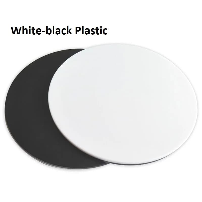 Piastra di Supporto Nera e Bianca da 120mm per Microscopio Stereo Leica Wild Bausch Lomb