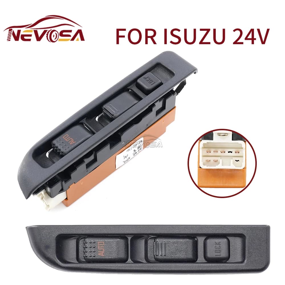 6pin per Isuzu NHR NKR 24V nuovo pulsante interruttore alzacristallo elettrico 8-97315185 897315185 8973151760 8973151840 897315178 ricambi auto