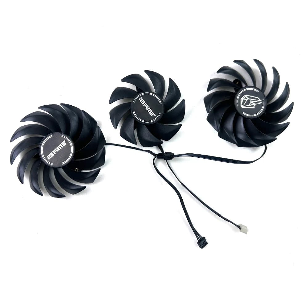 Ventola di raffreddamento della ventola della scheda video 85mm 75mm 4pin Per iGame colorato RTX3060 3070 3080 3060TI 3070TI 3080 Ultra oc ventola gpu