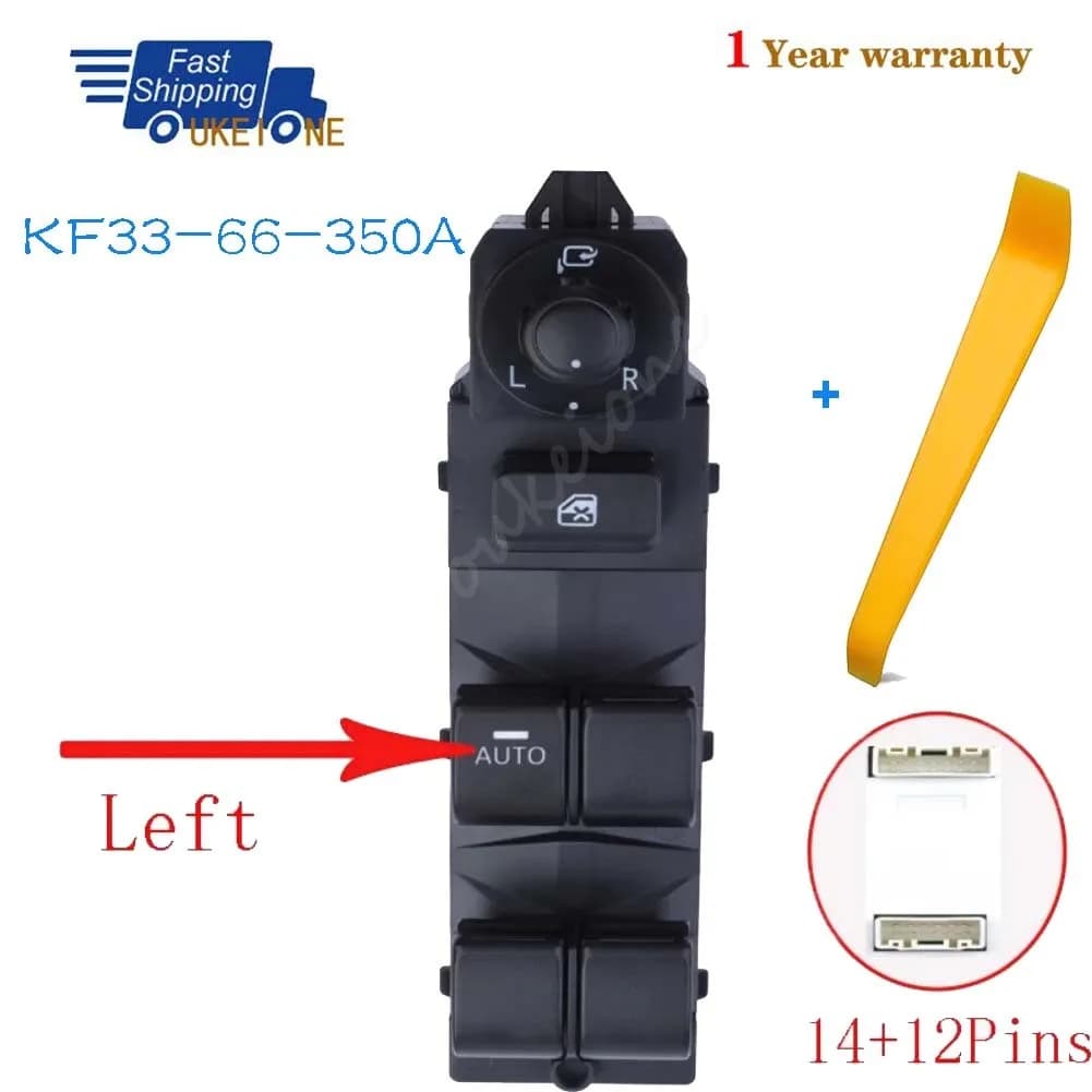 KF33-66-350A Per Mazda CX-5 2012-2020 Anteriore Sinistro Finestra di Energia Elettrica Interruttore sollevatore Regolatore di Controllo Pulsante Accessori Auto