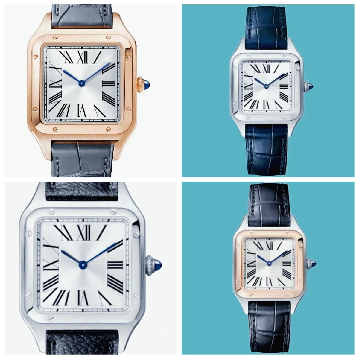 Classic Luxury Men's and Women's Watch, Ultra-thin Quartz, for Couples, with Roman Numerals, in Vera Leather and Stainless Steel, Factory Production