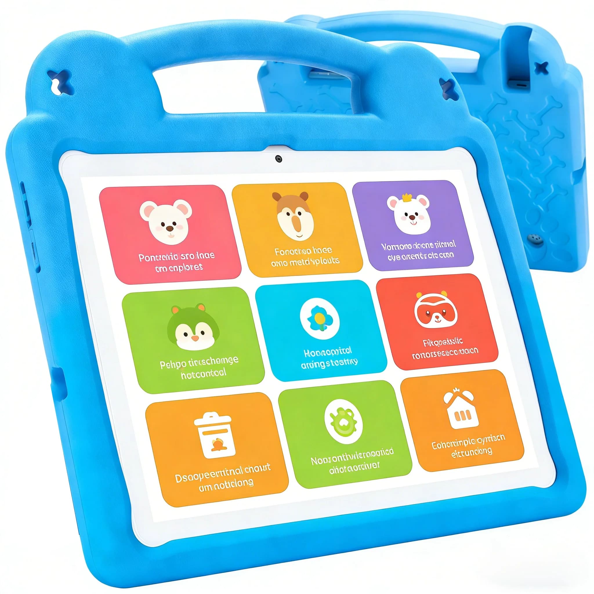 ANRY 2026 New Children's Tablet R16PRO 10.1 Android 15 4GB+4GB RAM 64GB WiFi 6 Parental Control with EVA Case