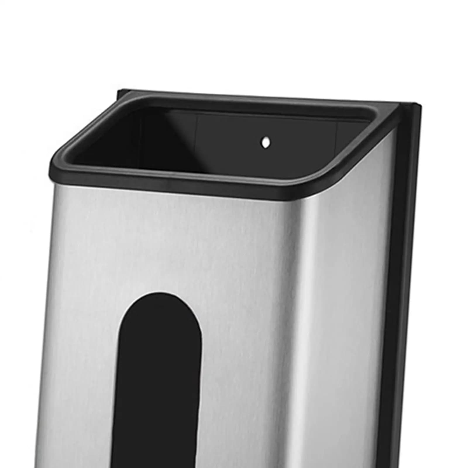 Wall Mount Grocery Bags Organizer with Wide Opening Design Stainless Steel Trash Bag Holder for Laundry Cabinet