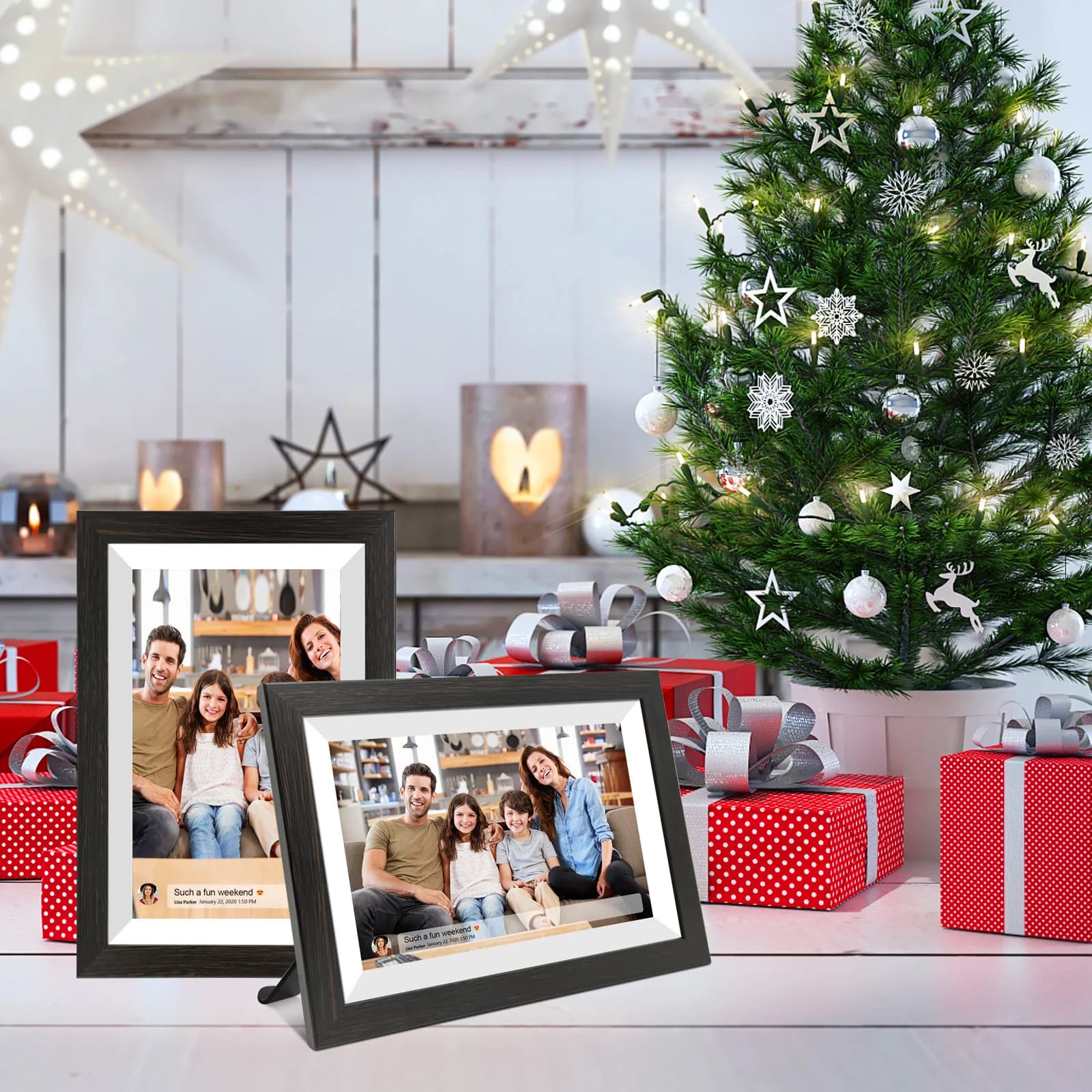 Hot Sell Christmas/Birthday/wedding Gift Touch Screen WiFi Digital Photo Picture Frames