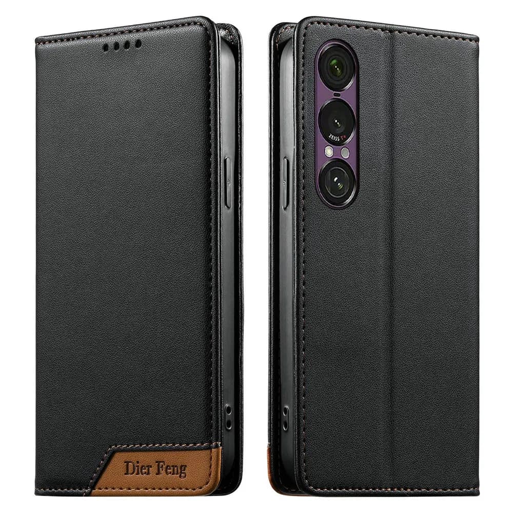 Custodia a Portafoglio in Pelle a 360° per Sony Xperia 1 VII Flip, Compatibile con Sony Xperia 10 V, 5, 1 VI, 5 V, 10V, 1VII, 1 V