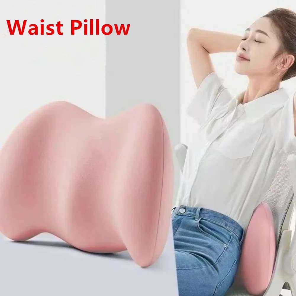 Cuscino di Supporto Lombare per Ufficio, Cuscino Lombare per Dormire, Cuscino per Mobili da Ufficio, Ergonomico Morbido e Confortevole in Memory Foam