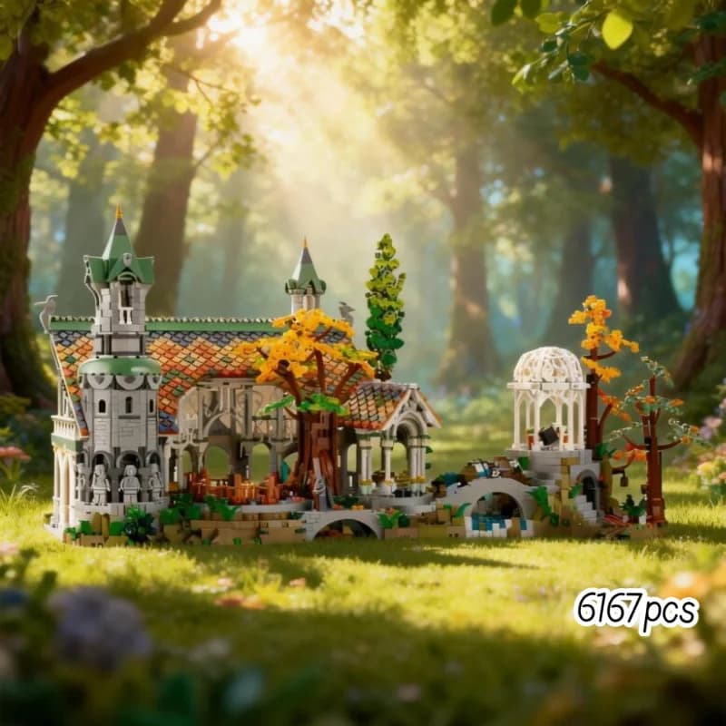 Creative Model 6167pcs The Street View Model Compatible 10316 Building Blocks Bricks Desktop Decoration Birthday Gifts
