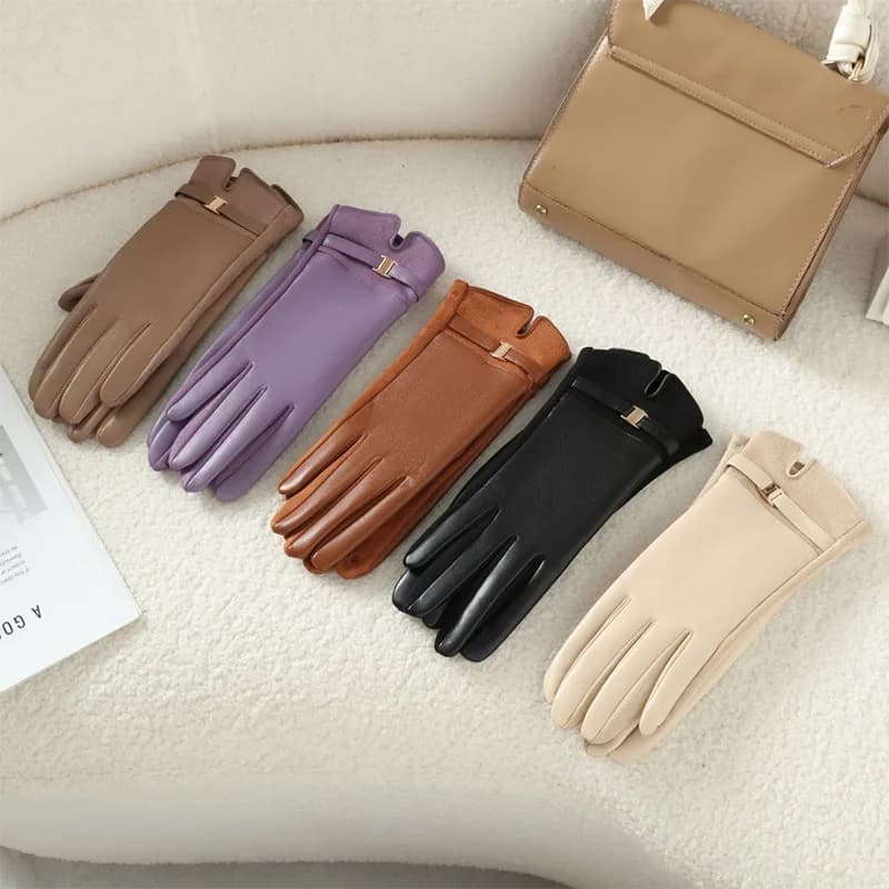 2025 New winter women's gloves Cold-proof touch screen gloves hot and soft thickets for outdoor cycling