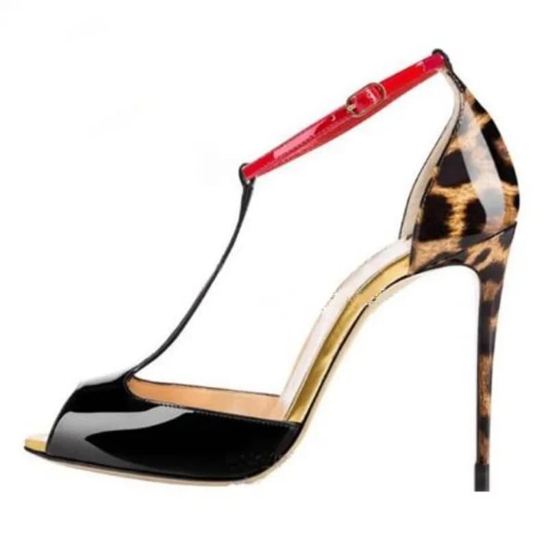 2025 Summer New product Fish mouth T-shaped fine heel with high heels simple and versatile sandals for women
