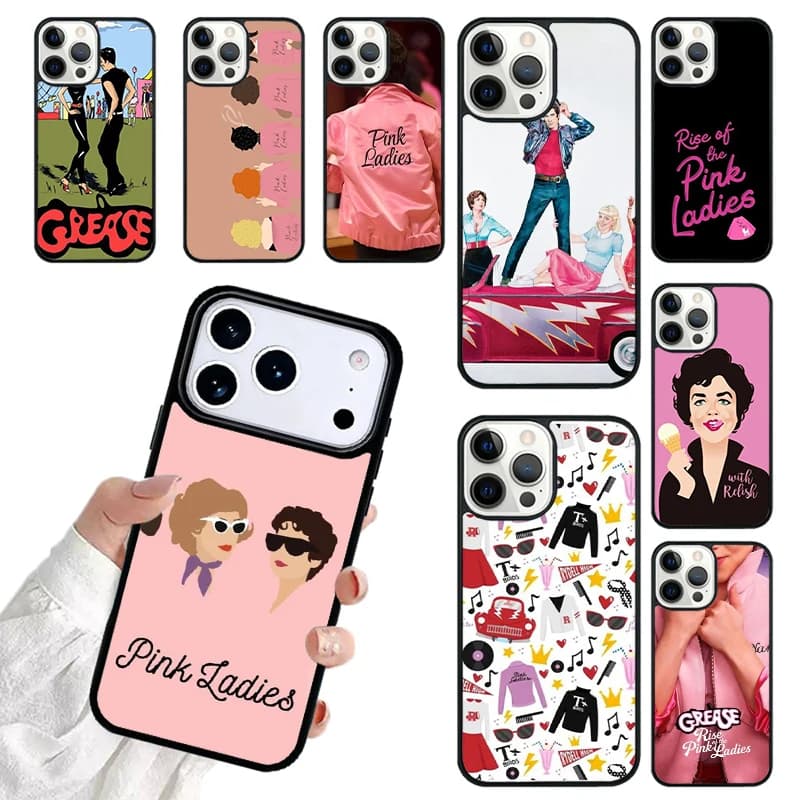 Grease Phone Case For iPhone 17 16 15 14 13 12 11 Pro Max 17air Shockproof Cover Fundas