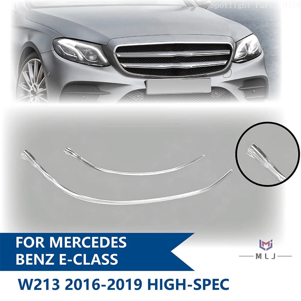 DRL Guide Strip For Mercedes Benz E-Class W213 2016-2019 High-Spec LED DRL Headlight Light Guide Strip Angel Eye Car Accessories