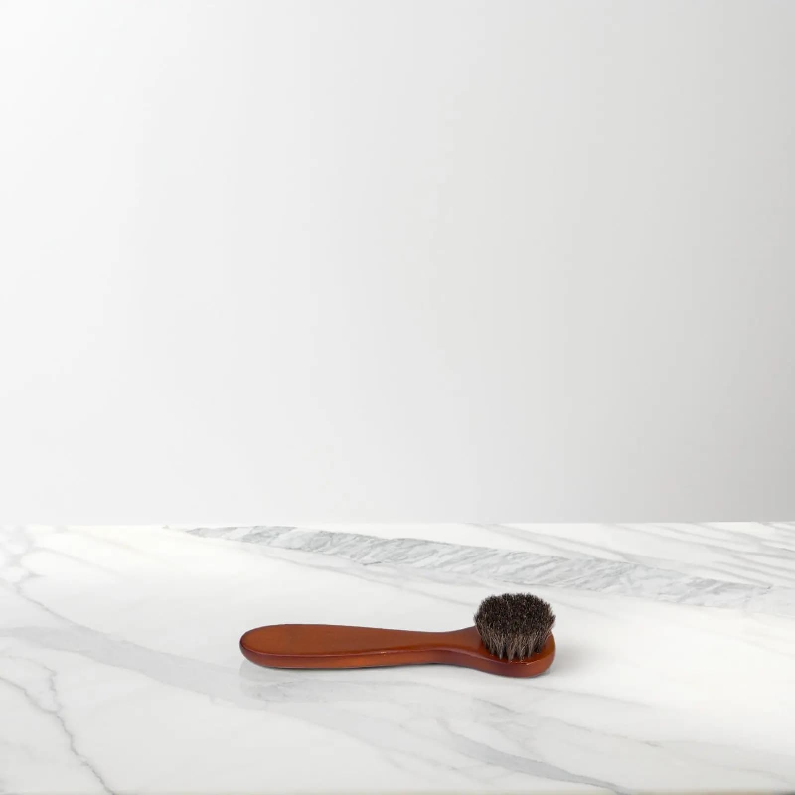 2 Spazzole Morbide per il Viso con Manico Ergonomico Multifunzionale, per Pulizia del Viso, Lucidatura Scarpe e Pulizia Stivali, Universali