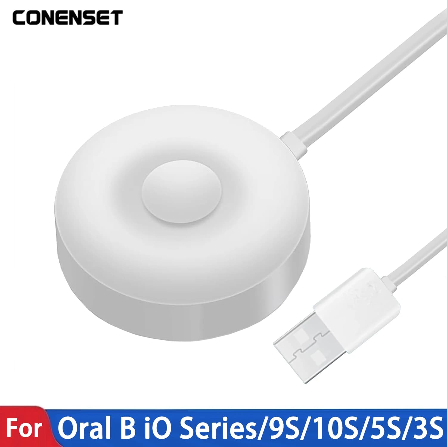 USB charger for Oral B iO Series 9/8/7 9S 10S iO7 iO8 iO9 Replacement 3768 Rechargeable adapter for magnetic electric toothbrush