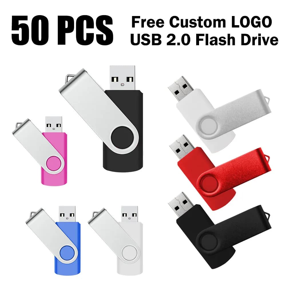 50 Pz Logo Libero/spedizione Chiavetta USB 4G 8 GB Pen Drive 16 GB 32 GB Disco Flash 64 GB 128 GB Chiavetta USB 256 MB 512 MB 1 GB 2 GB