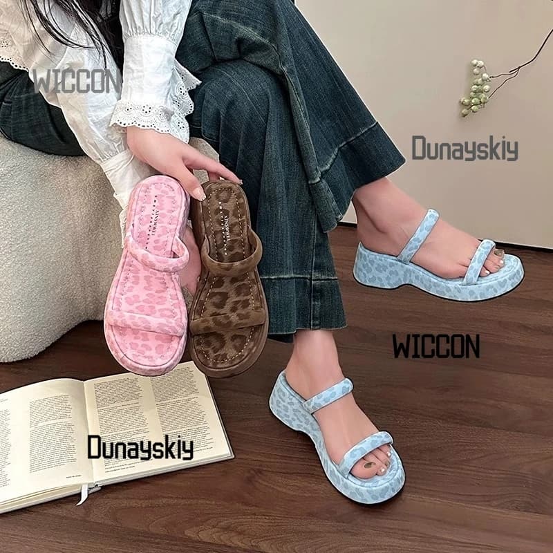 Pantofole con tacco inclinato con fondo spesso coreano giapponese per costumi cosplay da donna regalo jirai kei cosplay di Halloween