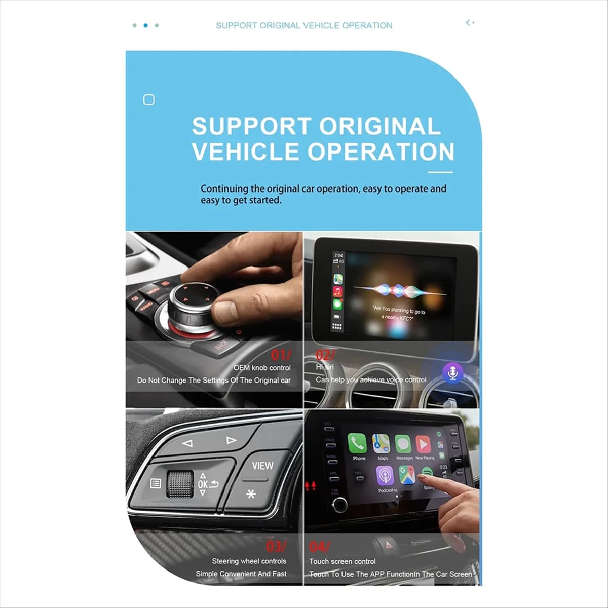 2025+ Wireless CarPlay Android Auto Adattatore Wireless Smart Mini Box Plug and Play WiFi Connessione rapida Universale per