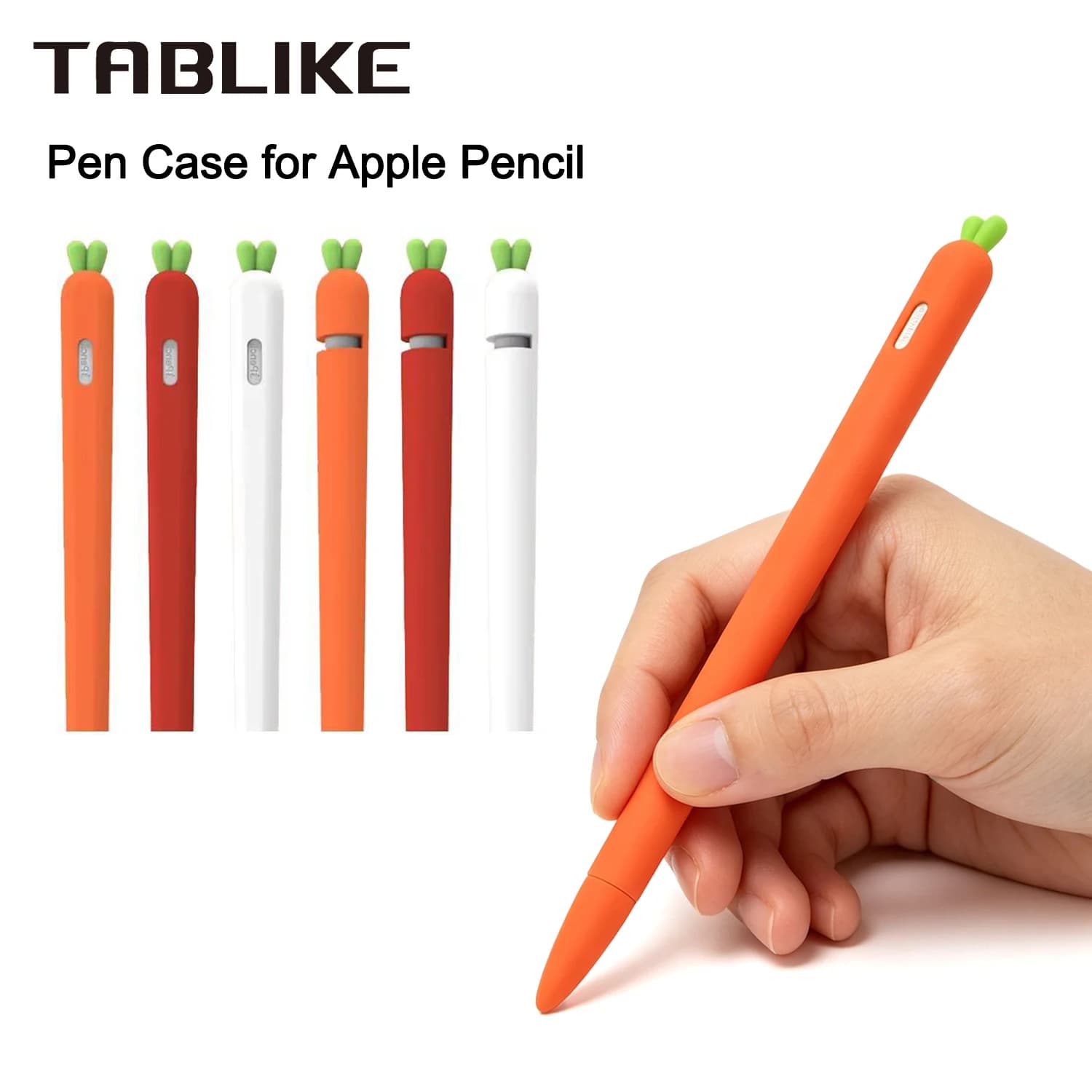 Custodia per penna TABLIKE per Apple Pencil Pro e Pencil 2a 1a generazione Custodia protettiva per stilo per tablet Custodia protettiva in morbido silicone antiurto
