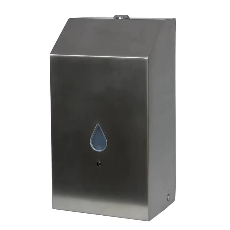 Dispenser di Sapone in Schiuma Commerciale in Acciaio Inox 304 da 1000 ml, Pompa per Liquidi Automobilistici Ecologica, Dispenser Doppio per Sapone