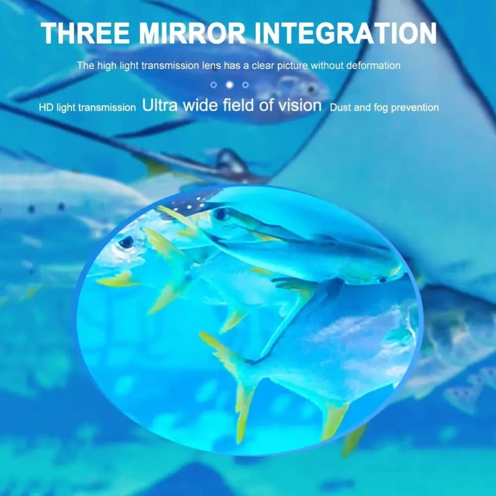 Retro-Style Tempered Glass Diving Mask Single Lens Oval Shape Swimming Goggles Wide View Leakproof Snorkeling Mask Snorkeling